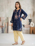 2 Piece – Embroidered Lawn Suit with Farshi Shalwar