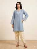 2 Piece – Embroidered Lawn Suit with Farshi Shalwar