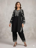2 Piece – Embroidered Lawn Suit with Farshi Shalwar