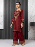 2 Piece – Embroidered Lawn Suit with Farshi Shalwar