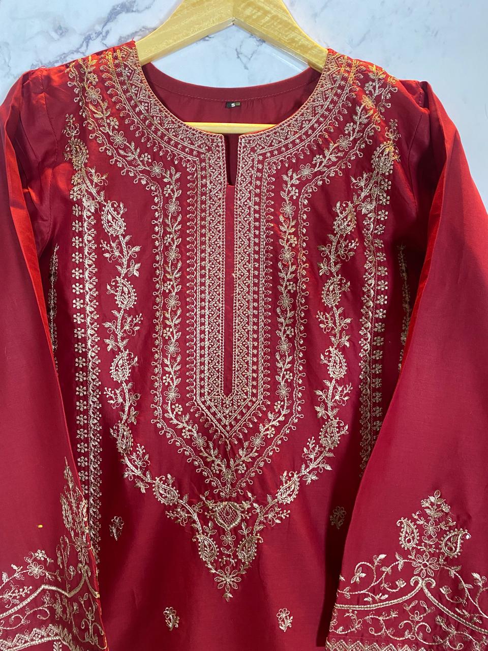 2 PIECE - EMBROIDERED LAWN SUIT