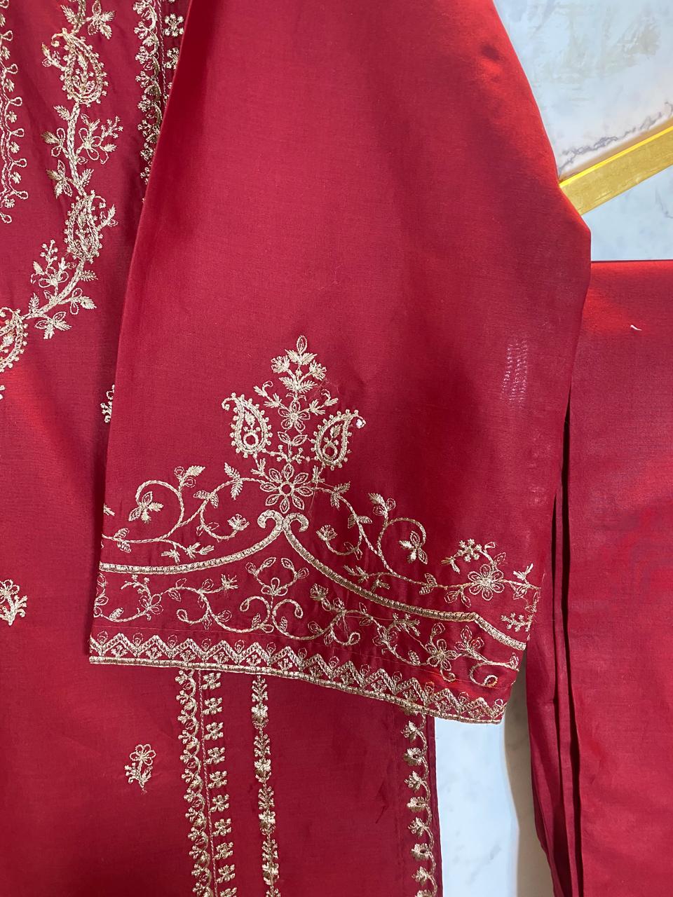 2 PIECE - EMBROIDERED LAWN SUIT