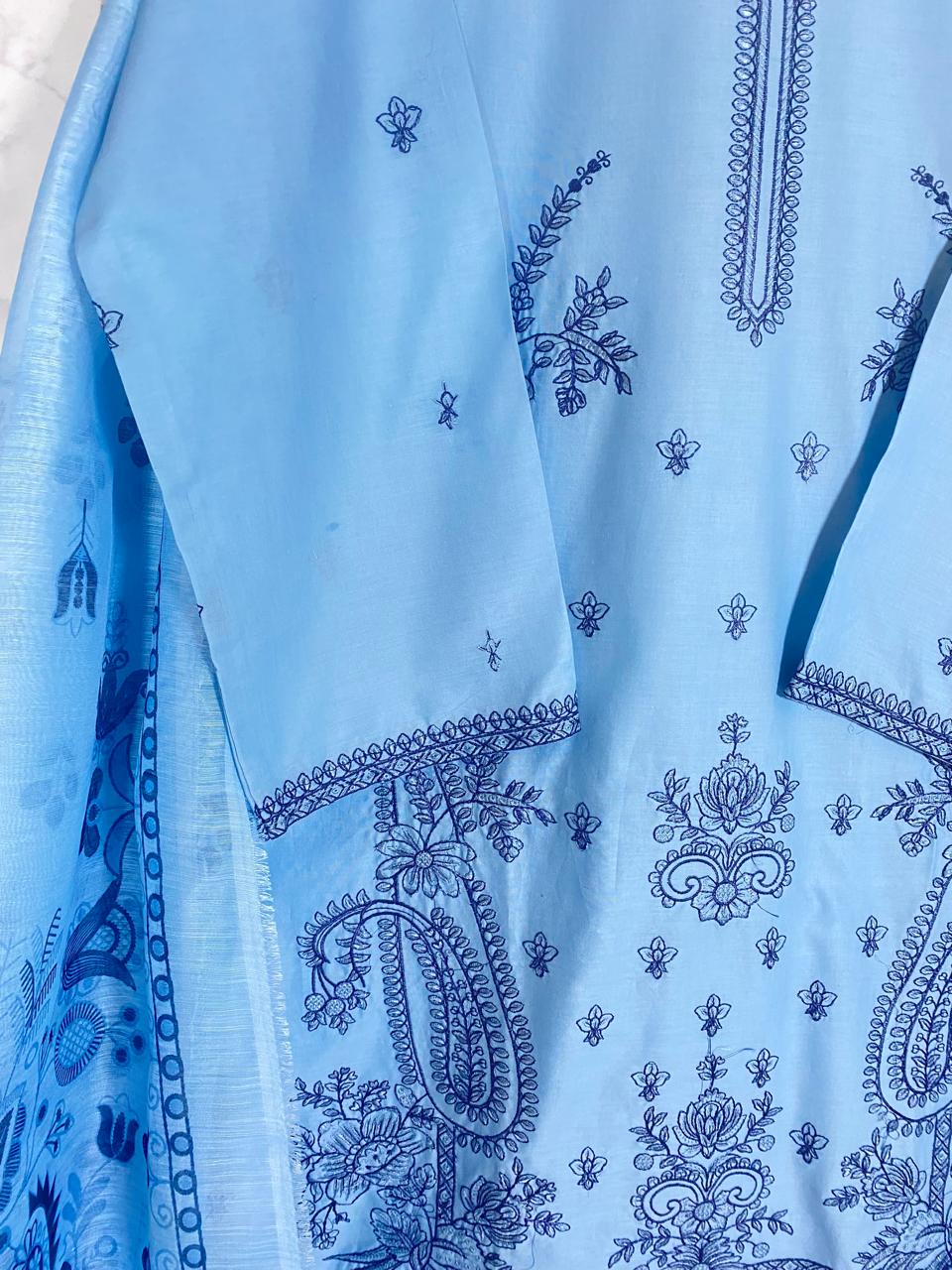3 PIECE - EMBROIDERED LAWN SUIT
