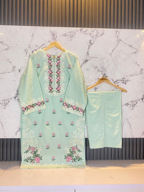 2 PIECE - EMBROIDERED LAWN SUIT