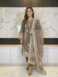 3 PIECE - EMBROIDERED LAWN SUIT