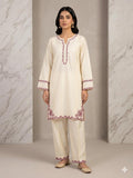 2 Piece – Embroidered Lawn Suit with Farshi Shalwar