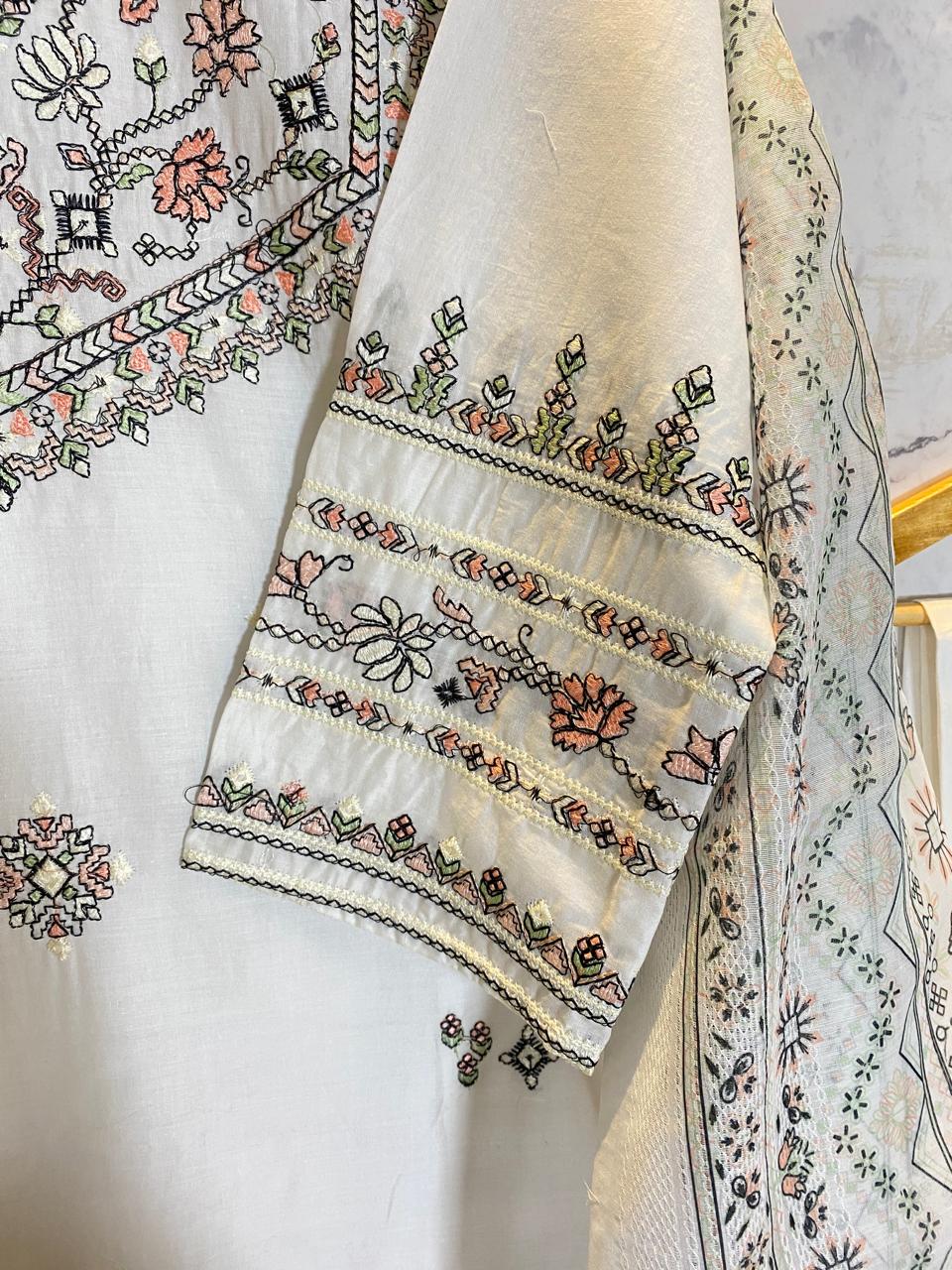 3 PIECE - EMBROIDERED LAWN SUIT