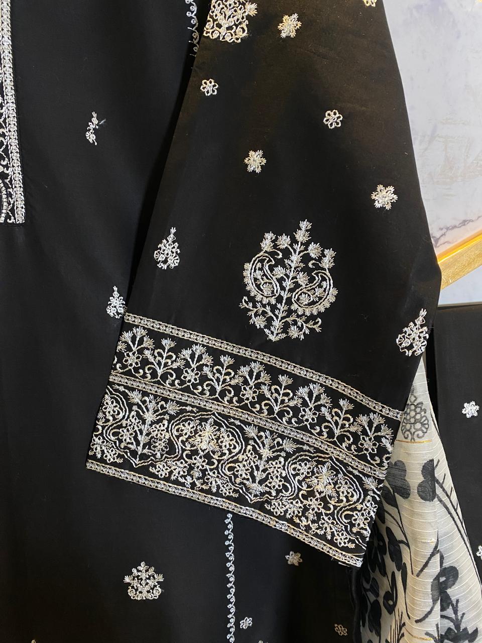 3 PIECE - EMBROIDERED LAWN SUIT