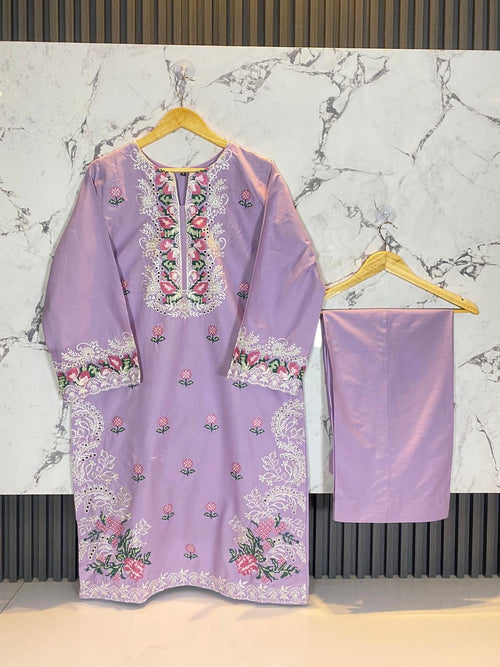 2 PIECE - EMBROIDERED LAWN SUIT