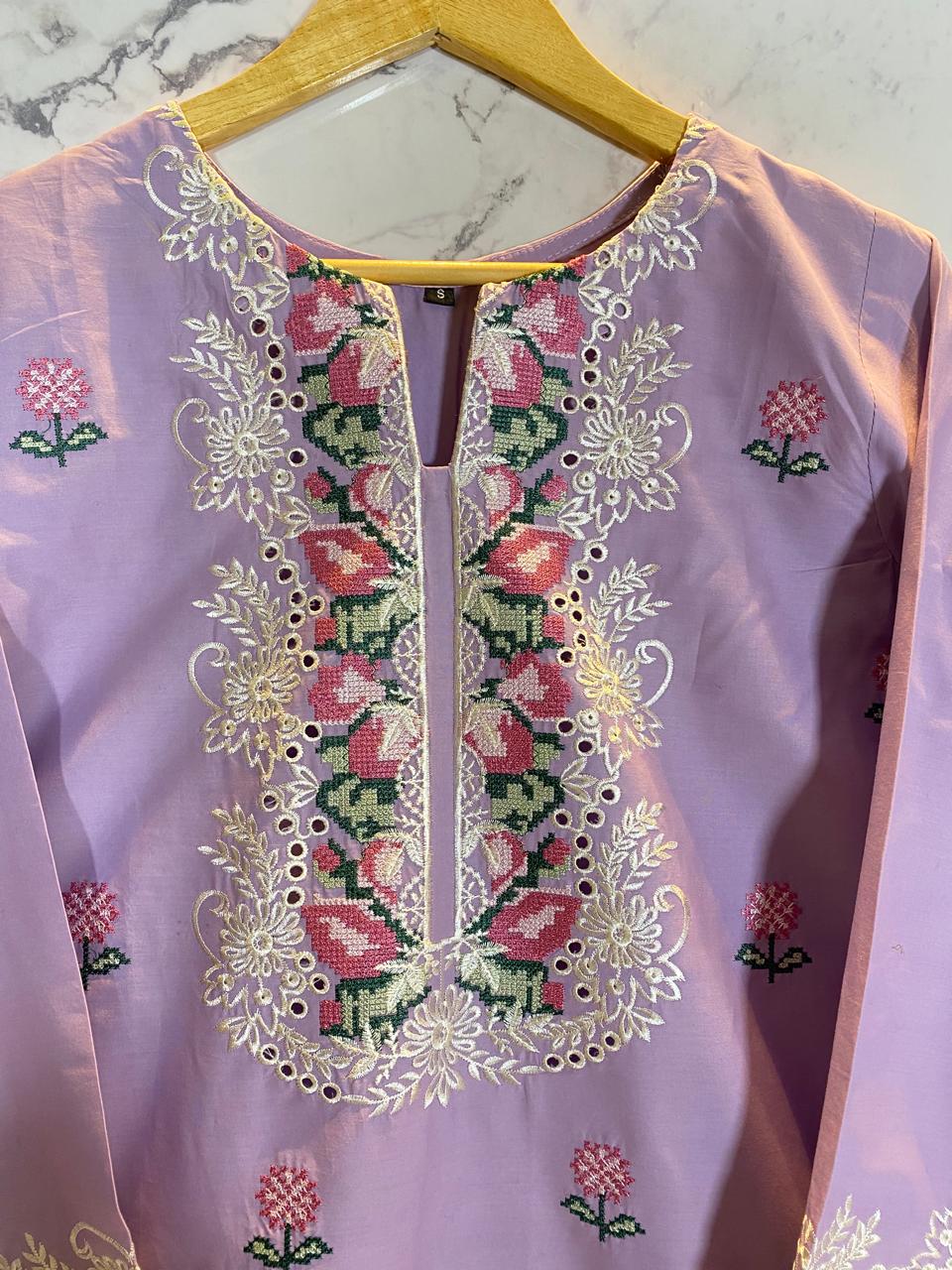 2 PIECE - EMBROIDERED LAWN SUIT