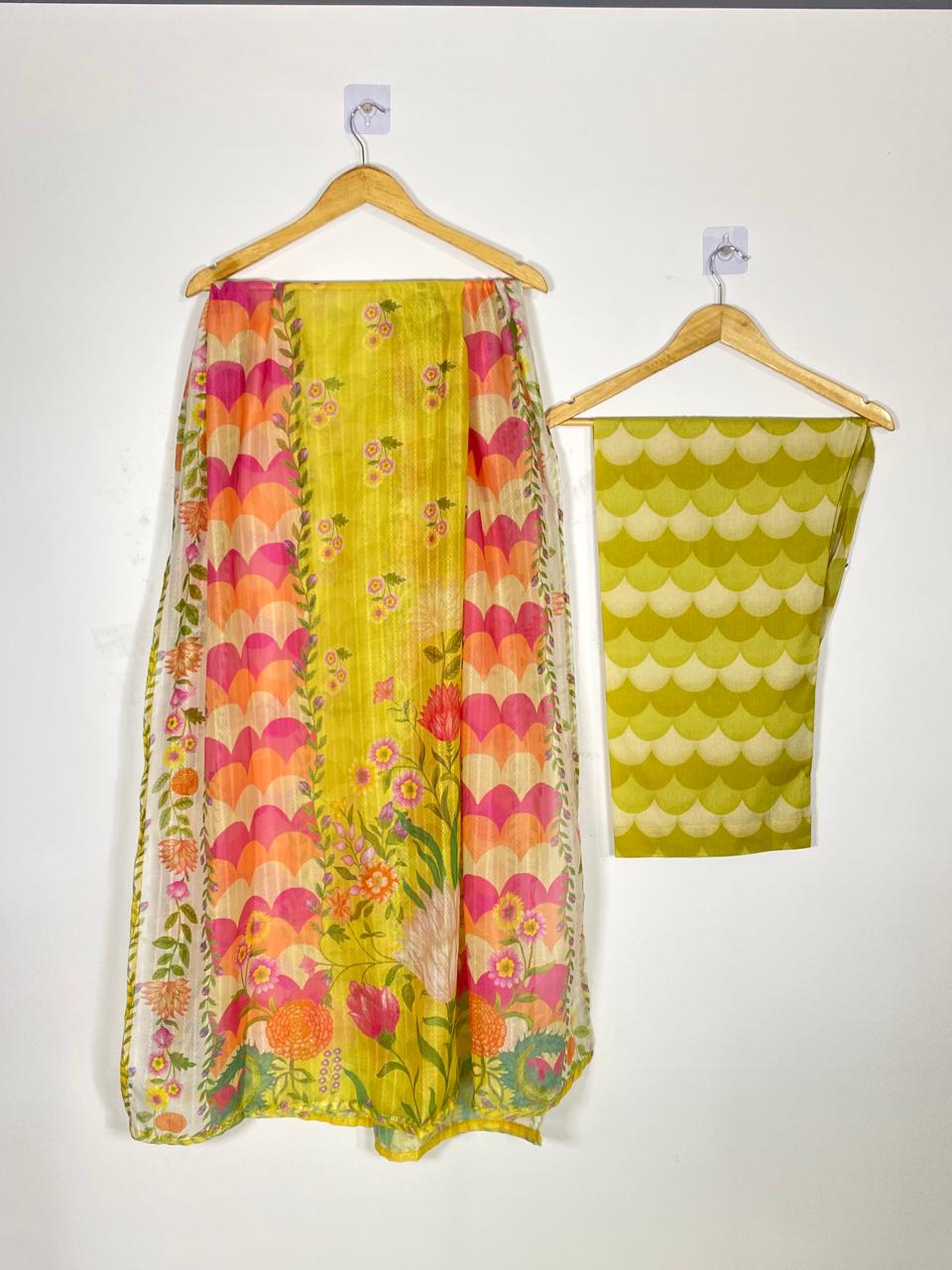 3 PIECE - Elegant Long Frock Style Shirt