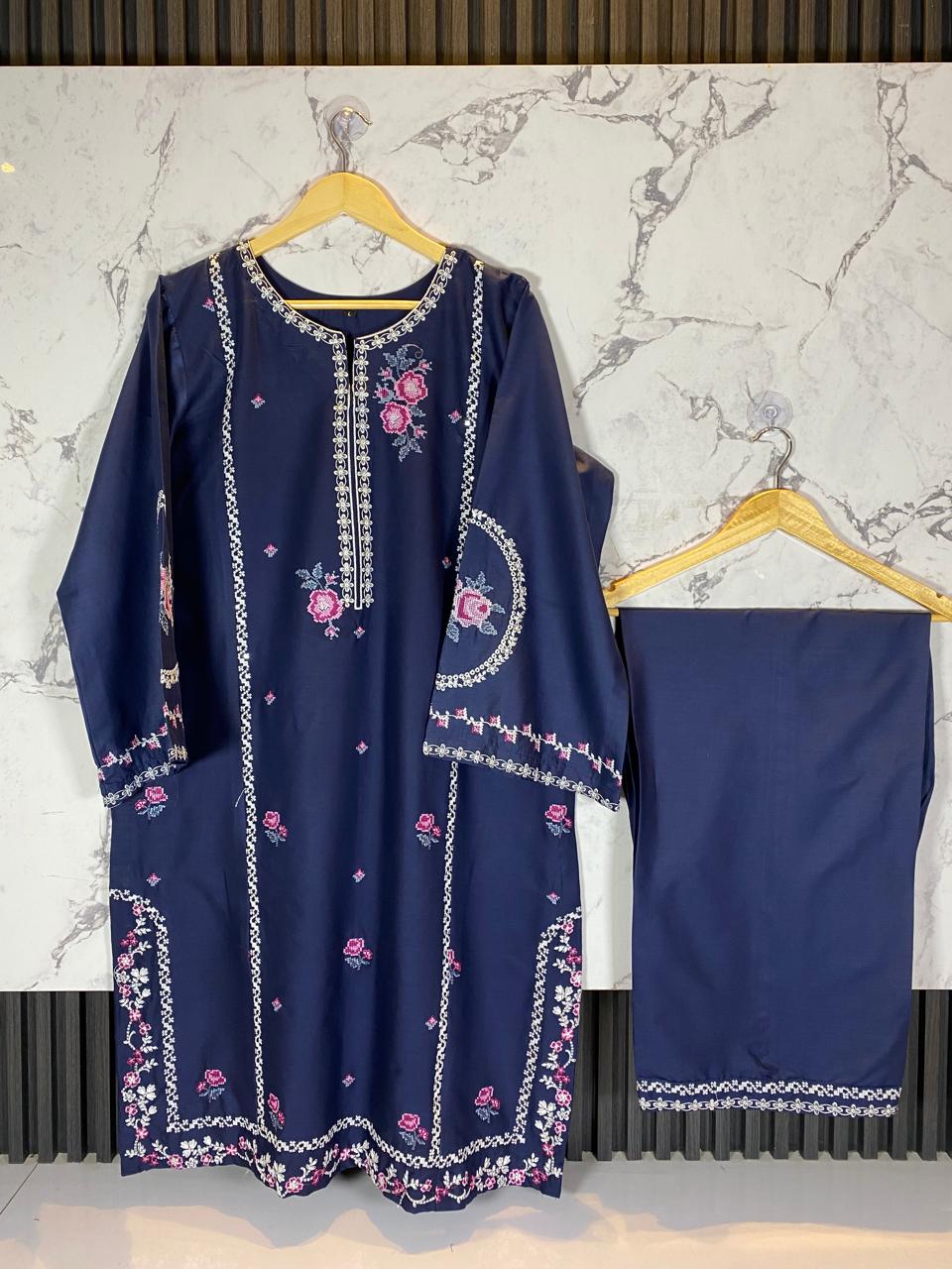 2 PIECE - EMBROIDERED LAWN SUIT