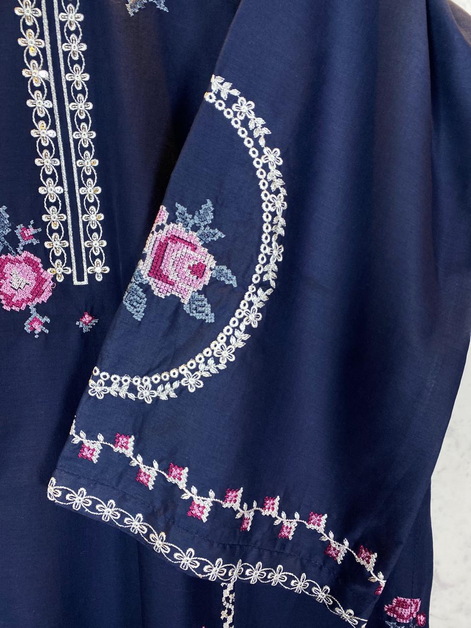 2 PIECE - EMBROIDERED LAWN SUIT