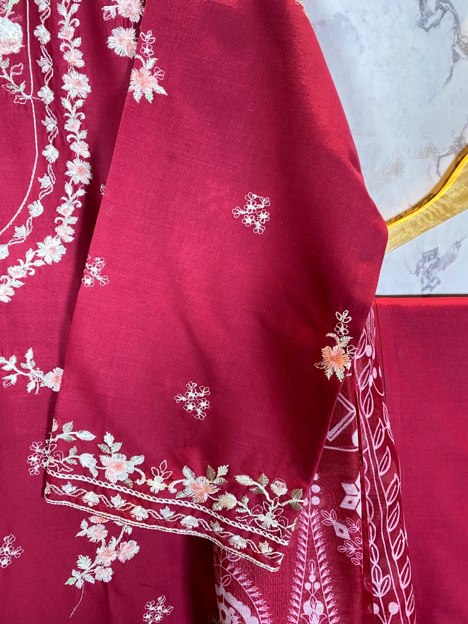 3 PIECE - EMBROIDERED LAWN SUIT