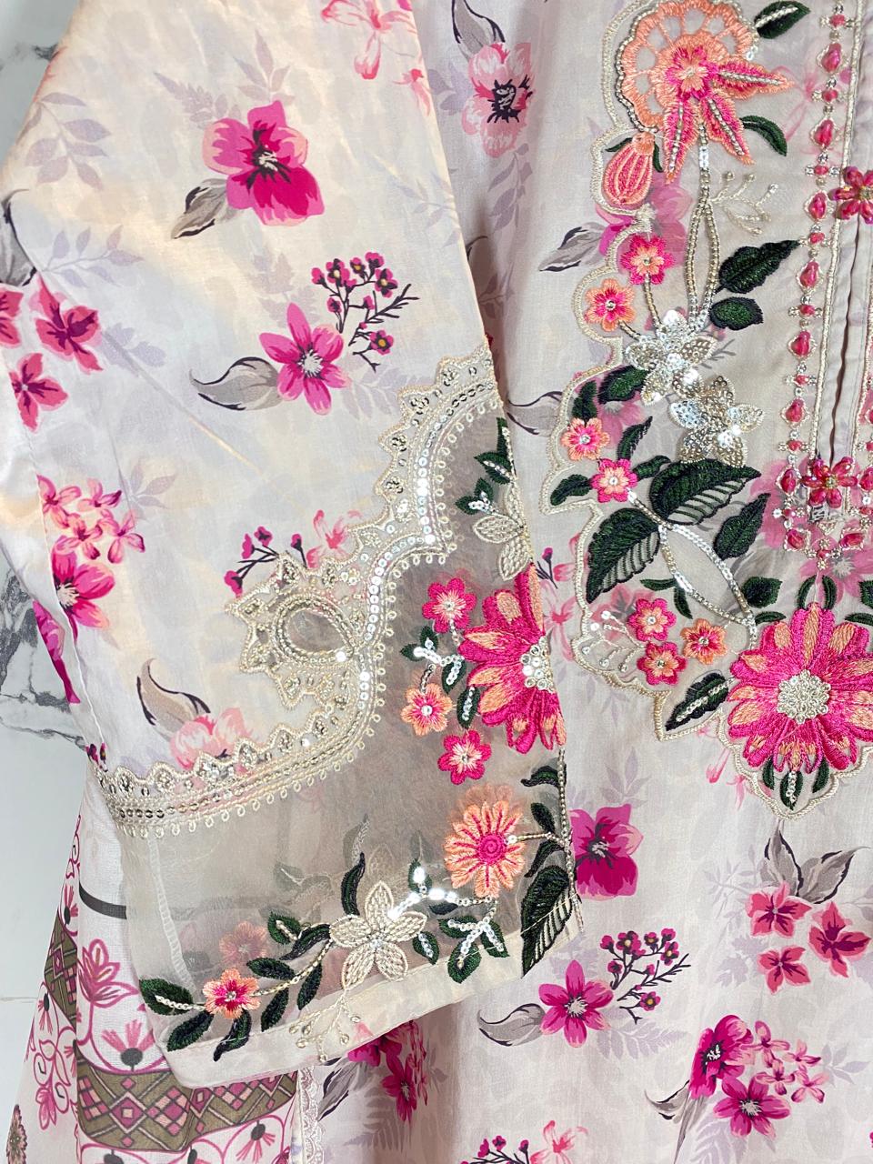 3 PIECE - EMBROIDERED LAWN SUIT