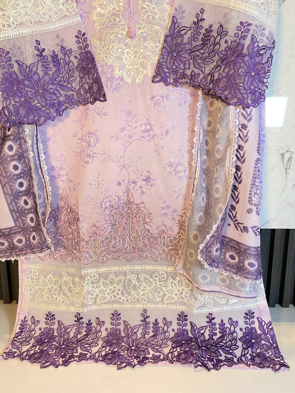 3 PIECE - EMBROIDERED LAWN SUIT