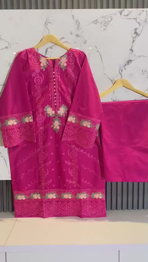 2 PIECE - EMBROIDERED LAWN SUIT